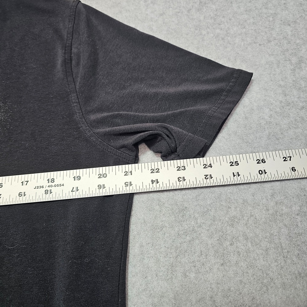 Under Armour Mens Medium UA Heatgear Loose Fit Adult Black Logo Shirt - Picture 10 of 10